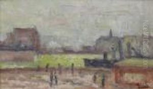 Dieppe, Bateaux A Quai by Maximilien Luce