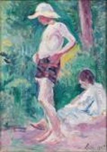 Moulineux, Baigneurs by Maximilien Luce
