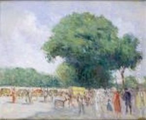 Paris, Promenade Sur Les Quais by Maximilien Luce