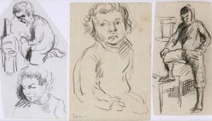Etude De Personnages by Maximilien Luce