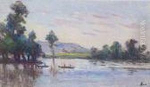 Rolleboise, Bord De Seine by Maximilien Luce