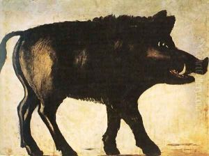 Boar by Niko Pirosmanashvili