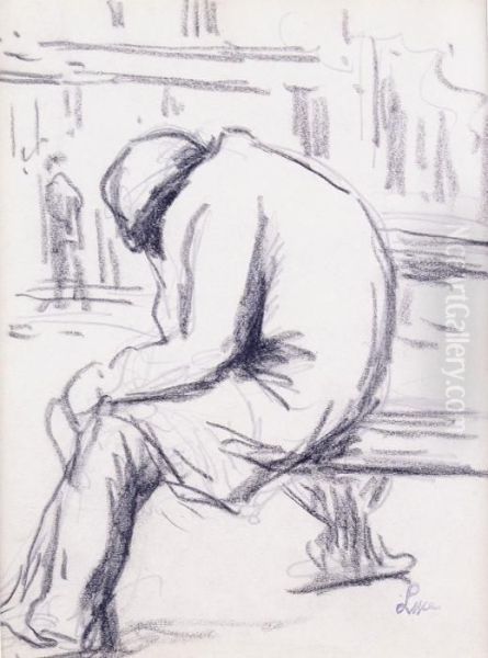 Clochard Sur Le Banc - view 1