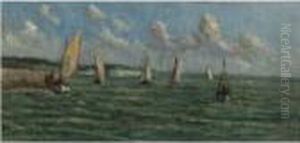 Voiliers Au Large Du Treport by Maximilien Luce