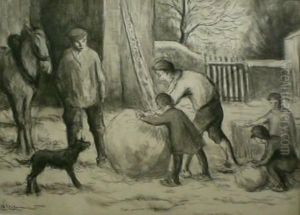 Les Boules De Neige by Maximilien Luce
