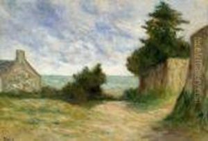 Paysage A Kermouster by Maximilien Luce