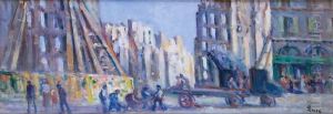 Paris, Le Percement Dune Rue by Maximilien Luce