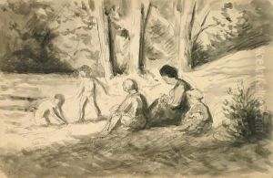 Sur Lesbords De La Riviere by Maximilien Luce