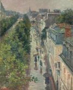 Scene De Rue A Paris by Maximilien Luce