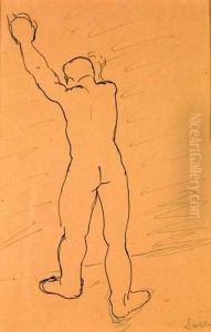 L'acrobate. by Maximilien Luce