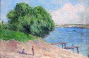 Bords De Seine Dans Les Environs De Rolleboise by Maximilien Luce