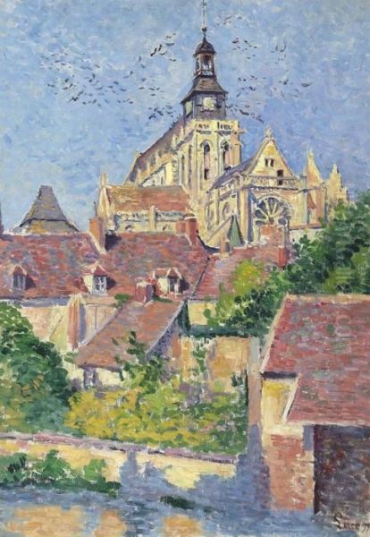 La Cathedrale De Gisors Vue Du Fosse Aux Tanneurs - view 1