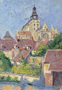 La Cathedrale De Gisors Vue Du Fosse Aux Tanneurs