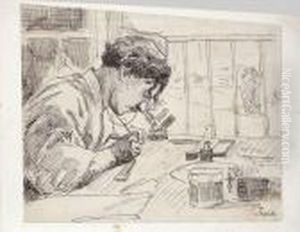 Le Dessinateur by Maximilien Luce