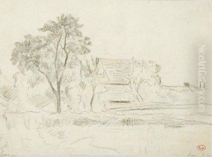 Paysage A Gisors - Paysage D'ile De France by Maximilien Luce