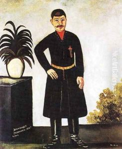 Portrait of Alexander Garanov 1906 by Niko Pirosmanashvili