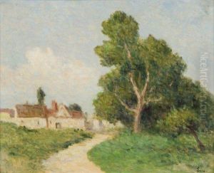 Paysage Aux Environs De Rolleboise by Maximilien Luce