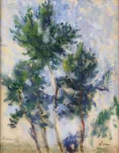 Les Grands Arbres by Maximilien Luce