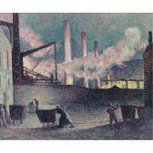 Four D'usines A Couillet by Maximilien Luce