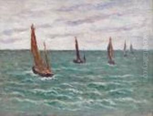 Les Regates Au Treport by Maximilien Luce