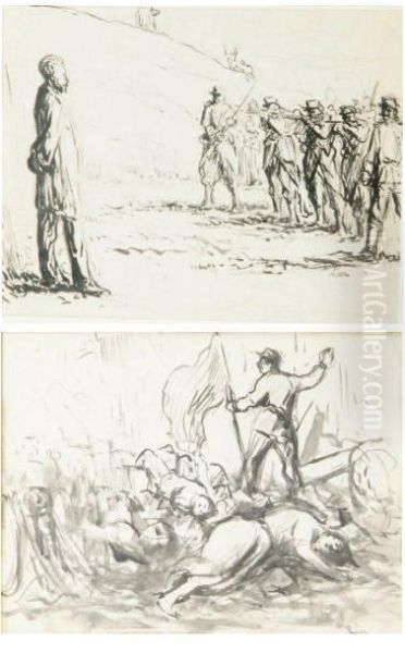 Etude Pour L'execution De Varlin - La Commune - view 1