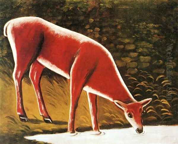 Roe Deer by a Creek - view 1