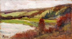 Paysage A Rolleboise by Maximilien Luce