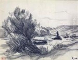 Courbe De La Seine A Rolleboise by Maximilien Luce