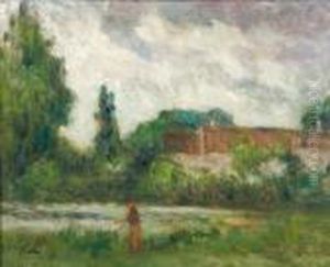 Pecheur A Rolleboise by Maximilien Luce