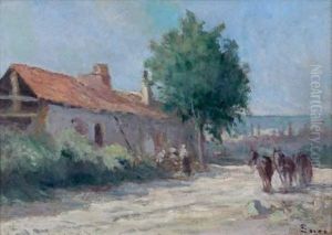 La Ferme by Maximilien Luce
