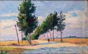 Chemin A Mereville by Maximilien Luce