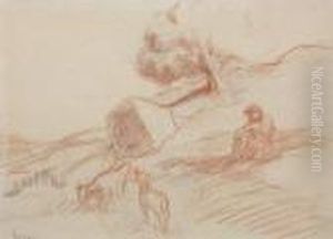 Herder With Goats by Maximilien Luce