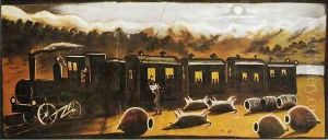 Train in Kakhetia by Niko Pirosmanashvili