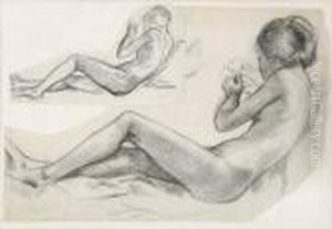 Etude Pour Les Baigneuses A Saint Tropez by Maximilien Luce
