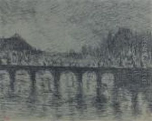 La Seine Au Niveau Du Louvre : Vision Nocturne