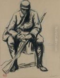 Un Poilu Assis