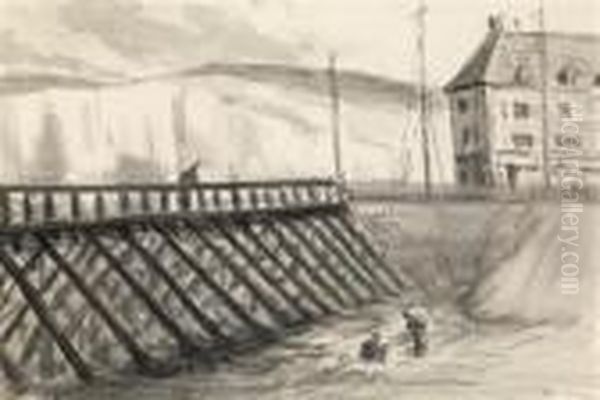 Maree Basse A Dieppe - view 1