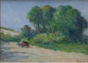 Attelage Dans La Clairiere by Maximilien Luce