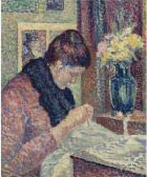 Femme Cousant - view 1