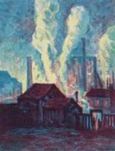 "hochofen" by Maximilien Luce