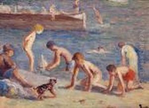 La Baignade by Maximilien Luce