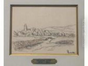 Vue De Village by Maximilien Luce
