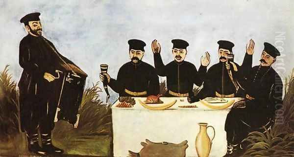 Feast with Barrel Organist Datico 1906 - view 1