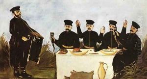 Feast with Barrel Organist Datico 1906 Feast with Barrel Organist Datico 1906