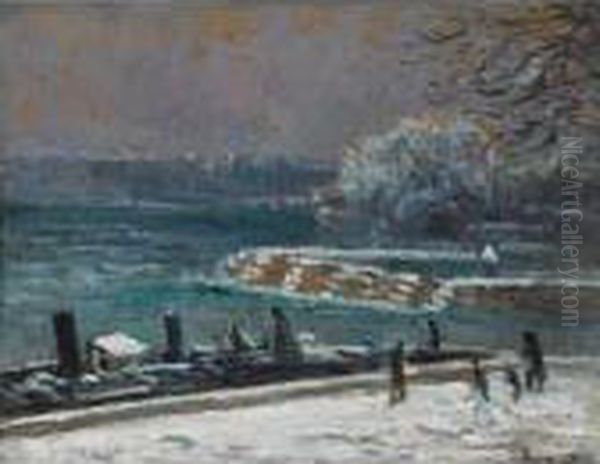 L'ecluse Du Pont Des Arts, L'hiver - view 1