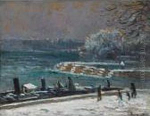 L'ecluse Du Pont Des Arts, L'hiver