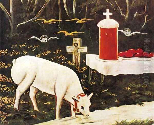 Lamb and Easter Table with Flying Angels - view 1