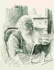 Portrait De Camille Pissarro. by Maximilien Luce