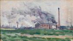 Usine Aux Environs De Charleroi by Maximilien Luce