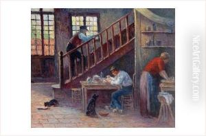 Interieur by Maximilien Luce